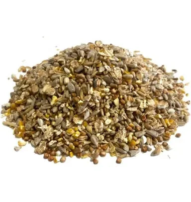 Countrywide No Mess Premium Wild Bird Feed in a bag, designed to attract various wild birds with high-quality bird seed.