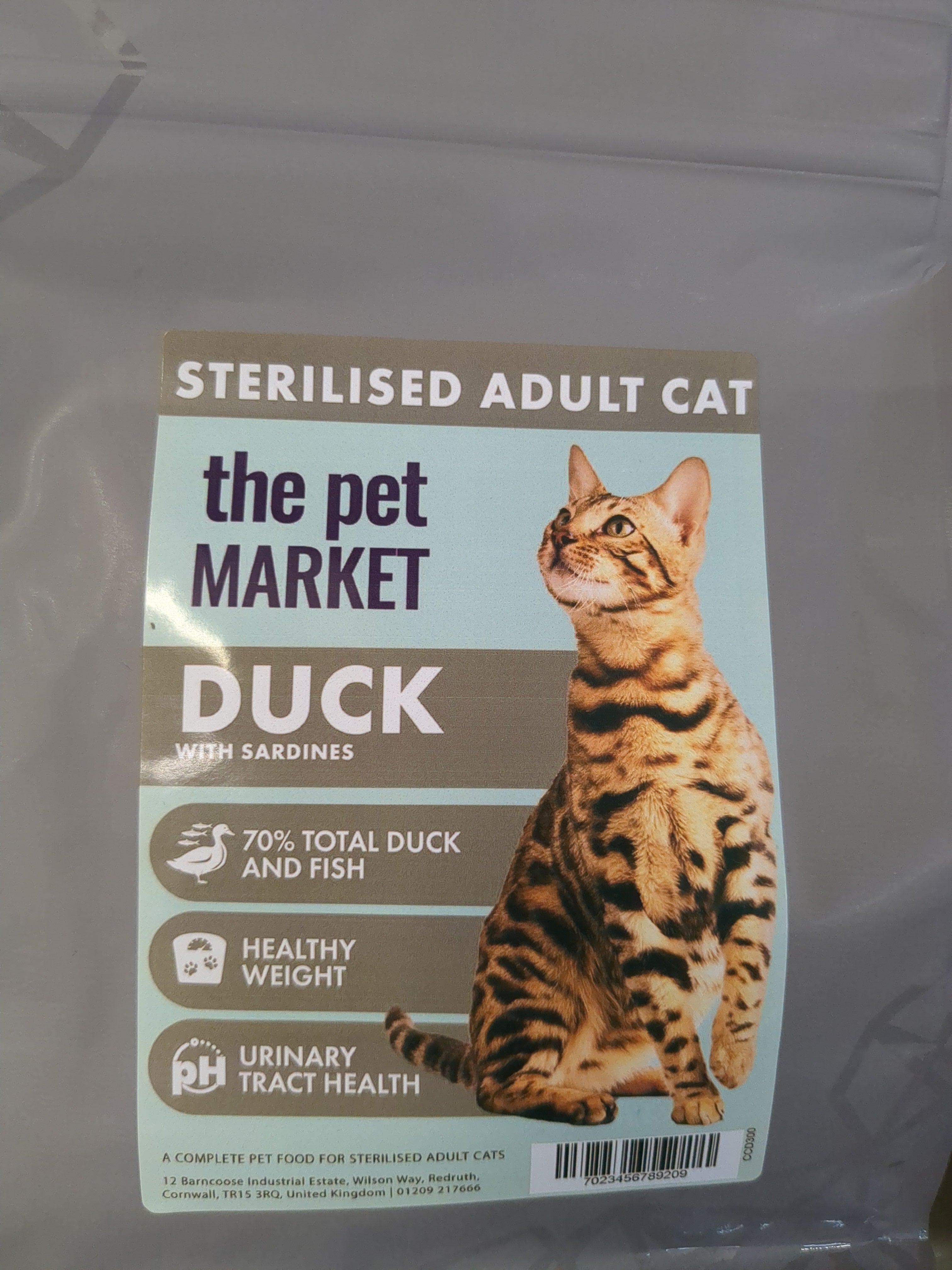 the pet MARKET Sterilised Adult Cat Duck Pet Market