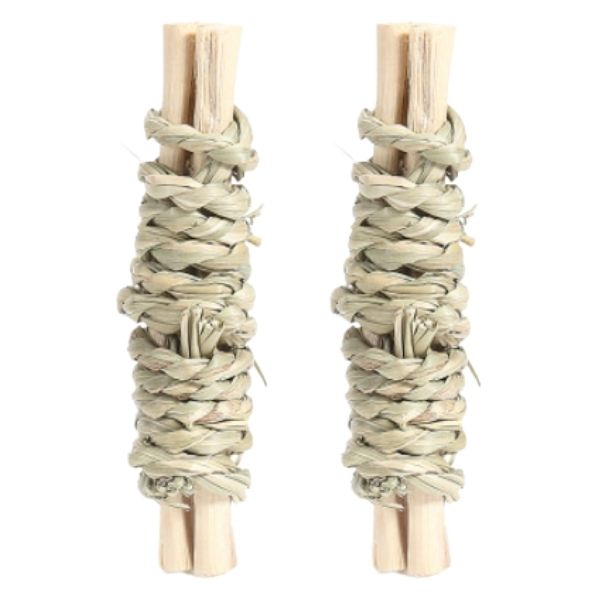 Happy Pet Sugar Cane & Grass Sticks 2pc Small Mammal - Treats Pet Market