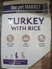 Super Premium Turkey With Rice working 15kg PetMarket