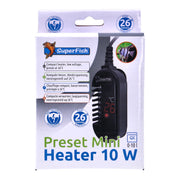 Superfish Preset Mini Aquarium Fish Tank Heater 10W Pet Market