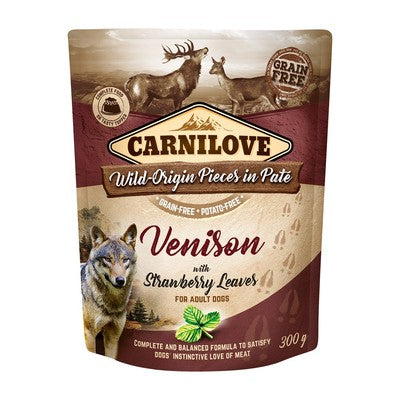 CARNILOVE Dog Pouch Venison & strawberry - wet dog food - 300g Pet Market