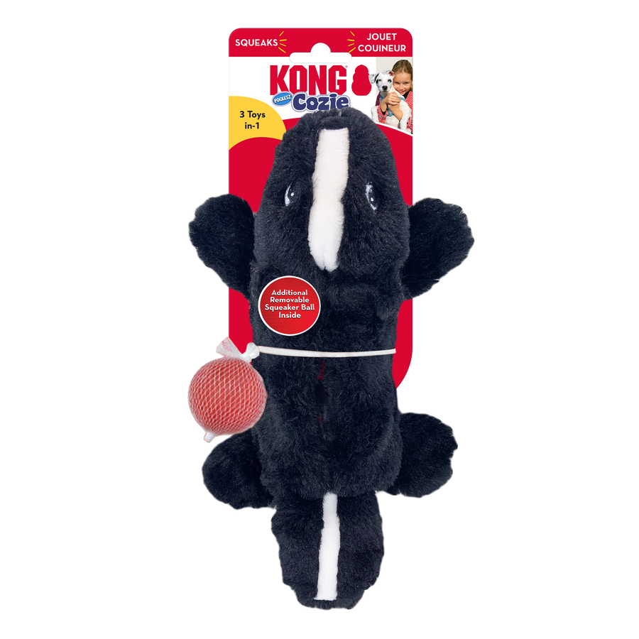 KONG Cozie Pocketz Skunk Small DOG - TOY KONG