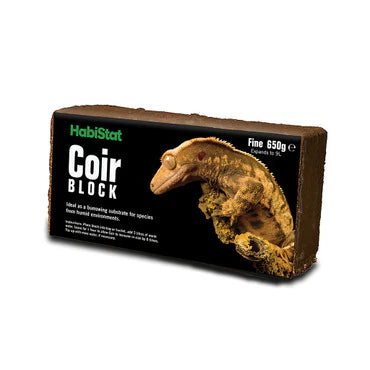 HabiStat Coir Block, Fine, 650g the Pet MARKET