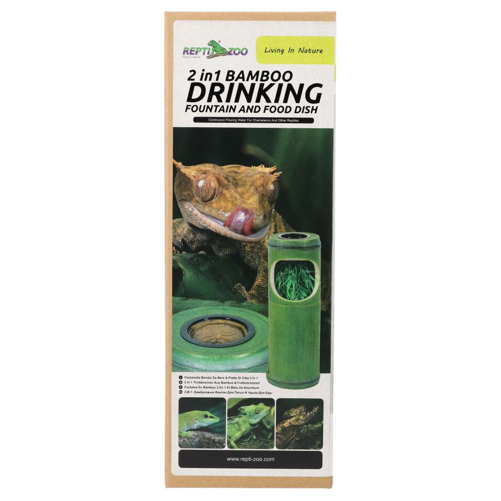 RZ 2in1 Bamboo Drinking Fountain & Food Dish Pet Market