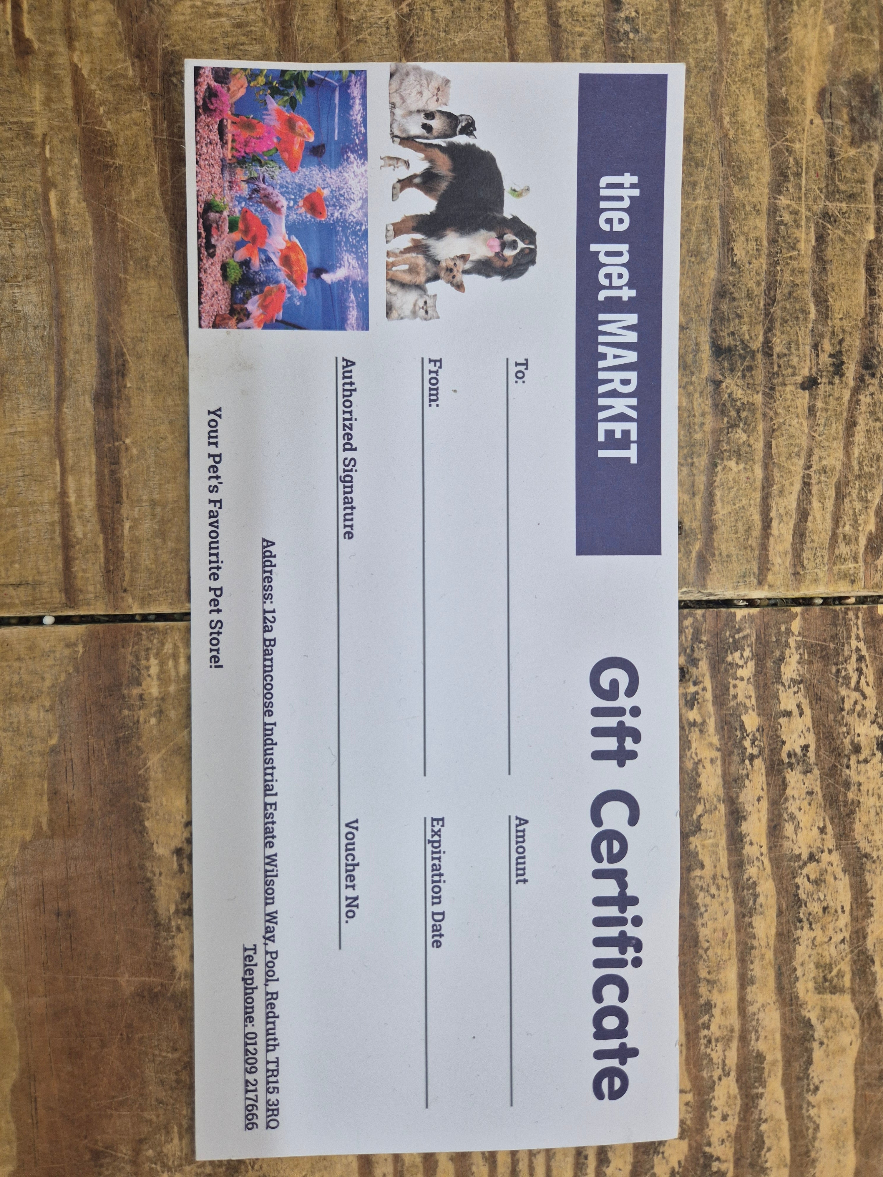 GIFT CARD the Pet MARKET