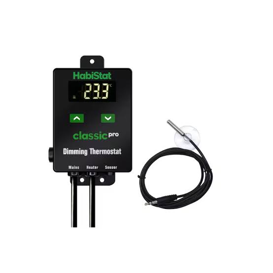 HabiStat Classic Pro Dimming Thermostat, Black, 450 Watt Reptile - Accessories Pet Market