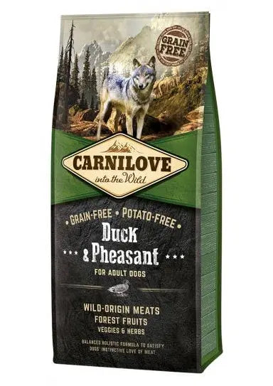 Carnilove Grain-Free Duck & Pheasant Dry Dog Food - 12kg DOG - Food Carnilove