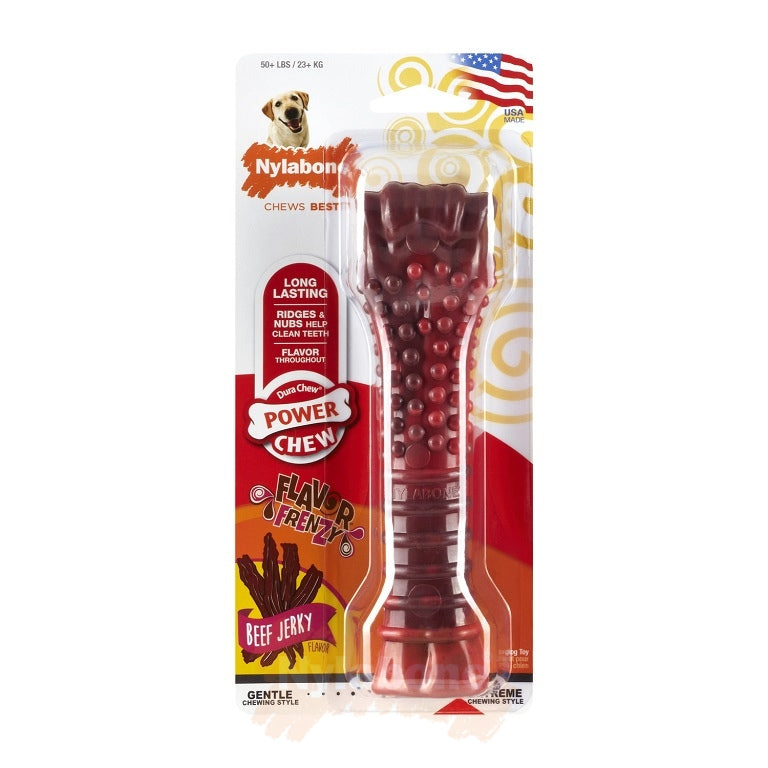 Nylabone power chew beef jerky large Pet Market