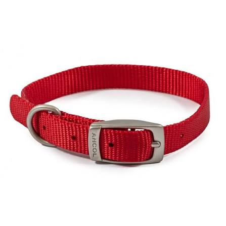 VIVA COLLAR Dog accessories Ancol Red 20-26cm Size 1
