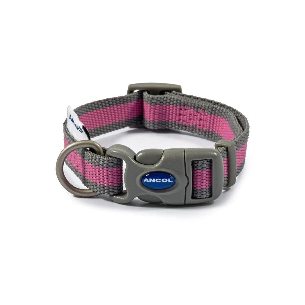 PINK & GREY MADE FROM COLLAR Dog accessories Ancol