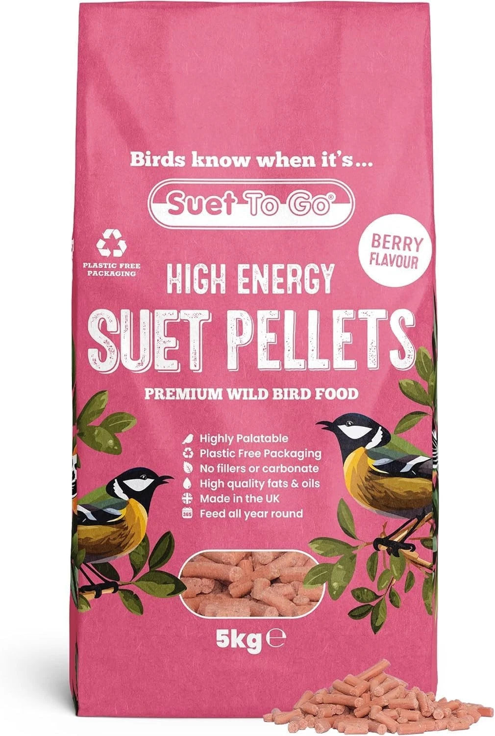 Suet To Go Suet Pellets Berry Bird feed Suet to go
