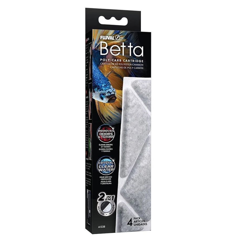 Fluval betta poly-carb cartridge 4 pack Fluval