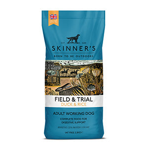 Skinner's Field and Trial Dry Adult Dog Food Duck and Rice 15kg Dog Food Skinners