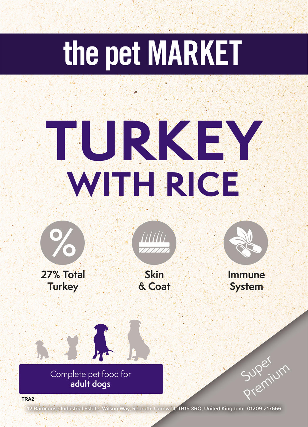 Super Premium Adult Dog Turkey Dry Complete kibble the Pet MARKET