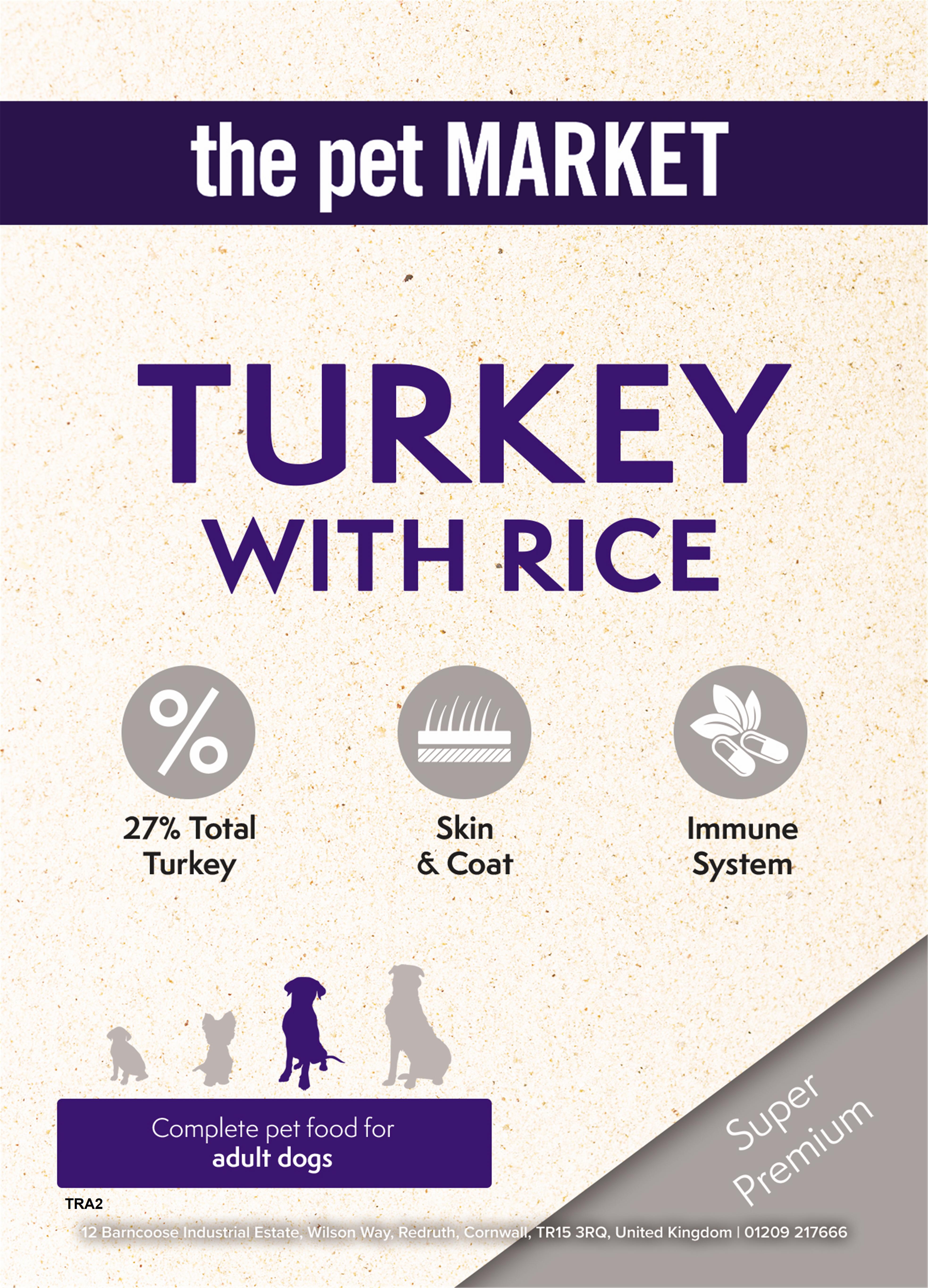 Super Premium Adult Dog Turkey Dry Complete kibble the Pet MARKET