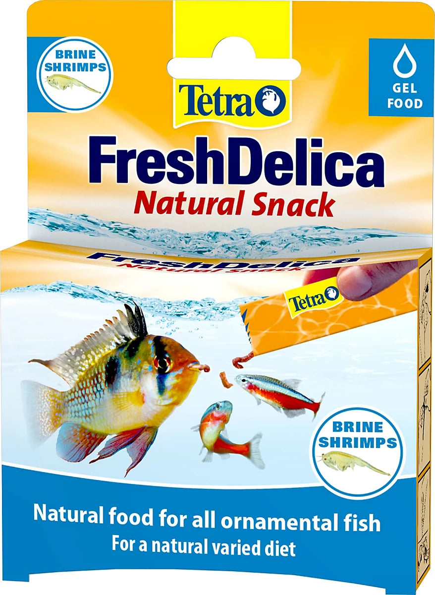 Tetra FreshDelica Natural Snack Brine Shrimps Fish Food Tetra