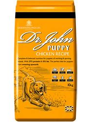 Dr. John Chicken Recipe Puppy Food 10kg Dry Complete kibble Gilbertson & Page LTD