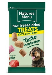 Natures Menu Raw Freeze Dried Treats 100% Lamb Bites Pet Market
