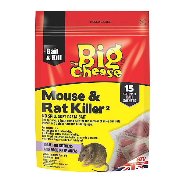 Big Cheese Mouse and Rat Killer 15 Sachets Pet Market