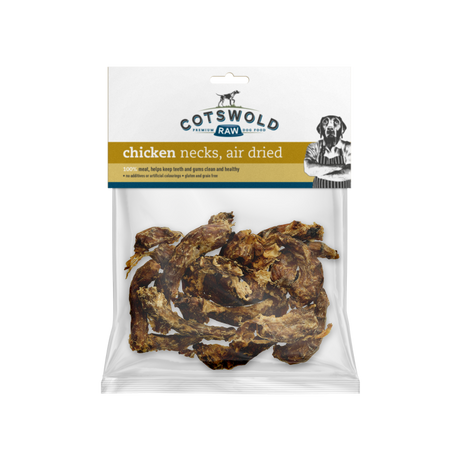 Cotswold CHICKEN NECKS DRIED - 150G Dog Treat Cotswold