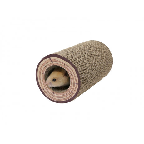 Shred-A-Log Corrugated Tunnel Small animal toy Rosewood