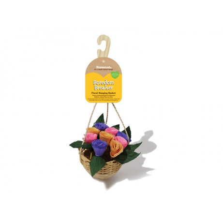 Floral Hanging Basket Small animal toy Rosewood