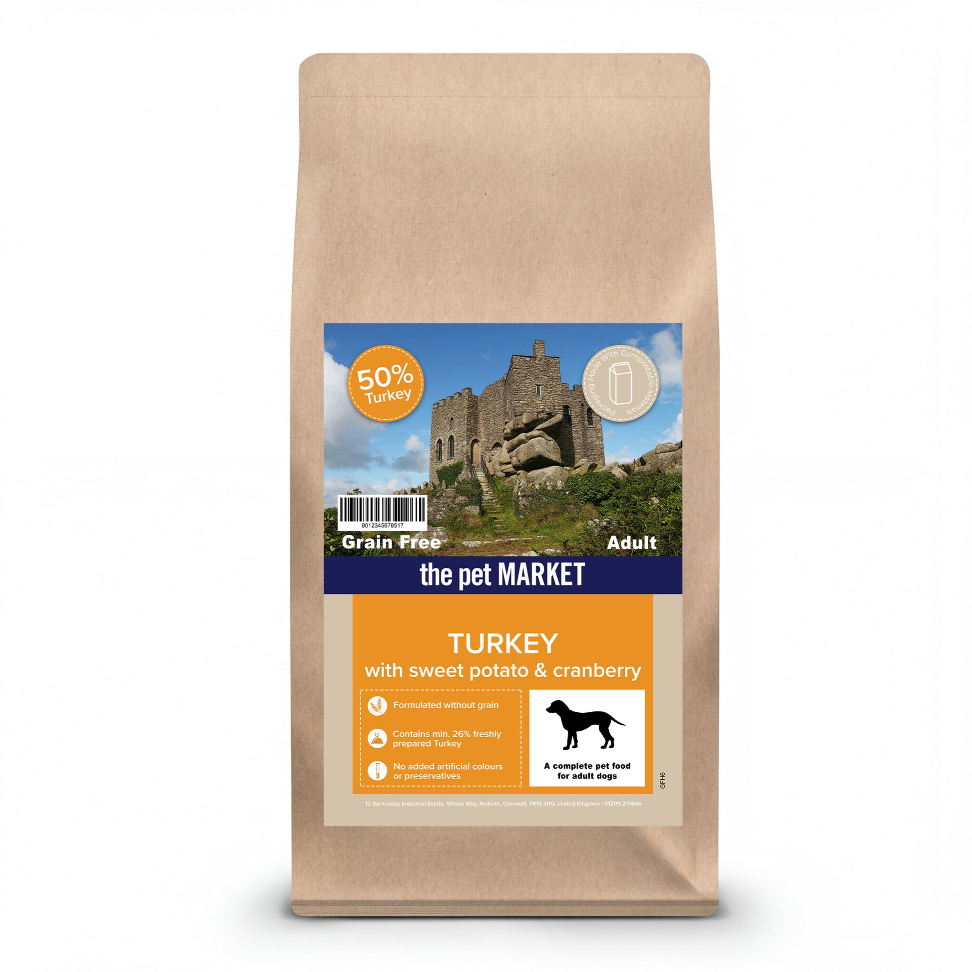 Grain-free - Turkey With Sweet Potato & Cranberry - Adult 6kg PetMarket