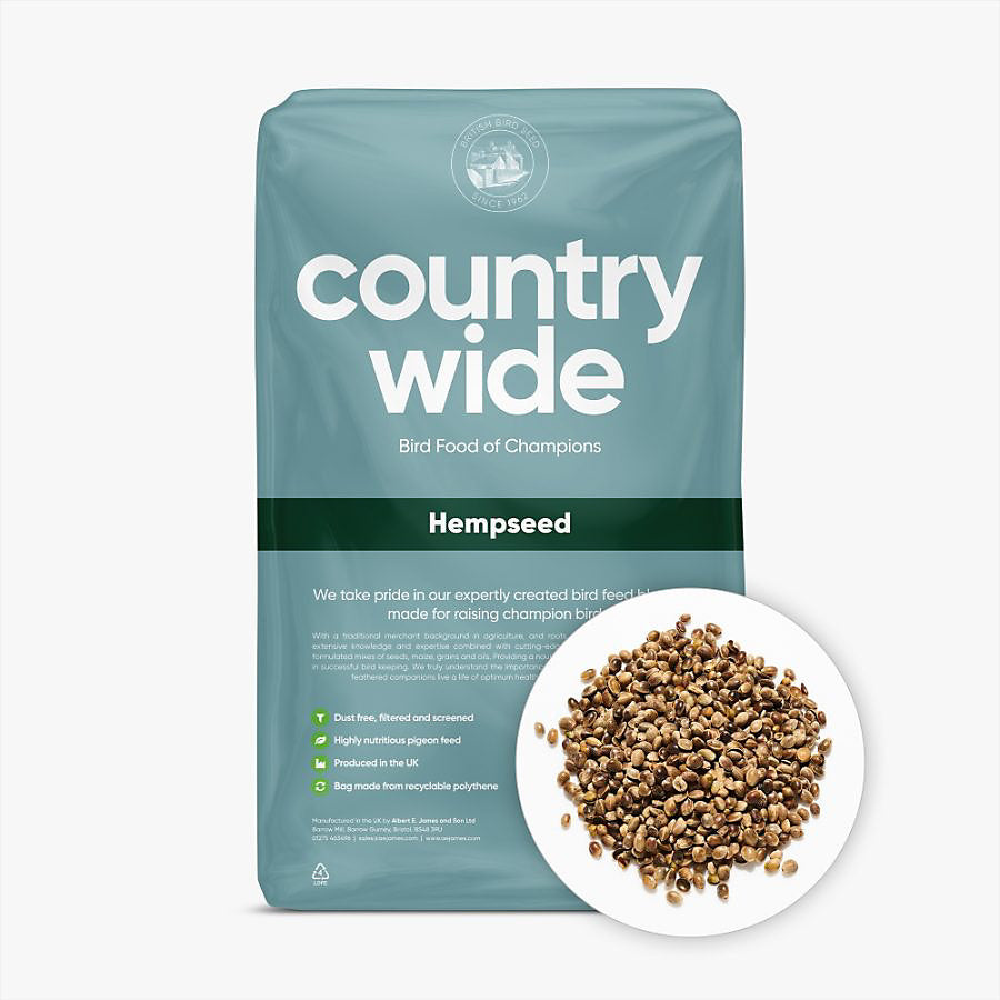 Countrywide Hempseed 15kg Bird - Food Countrywide