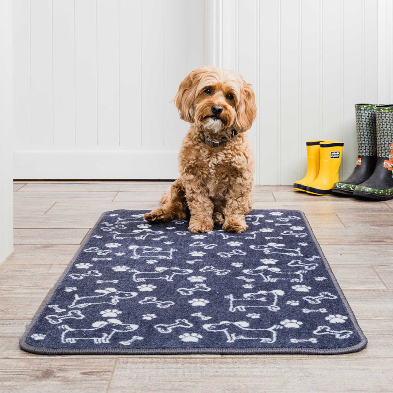 Pet Rebellion Stop Muddy Paws Mat XL Cartoon Pet Market