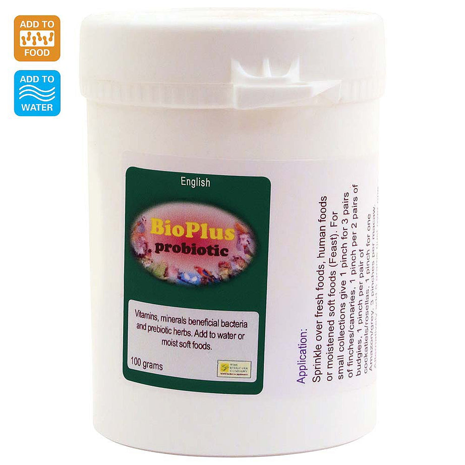 Bioplus Probiotic 100g Bird Supplement The Bird Care Company