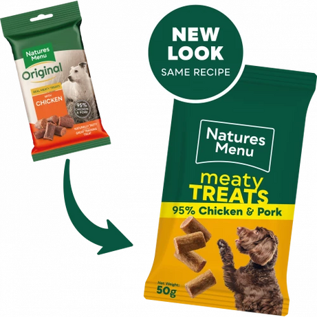 Natures Menu Meaty Treats Dog Treat Natures Menu Chicken & Pork 50g