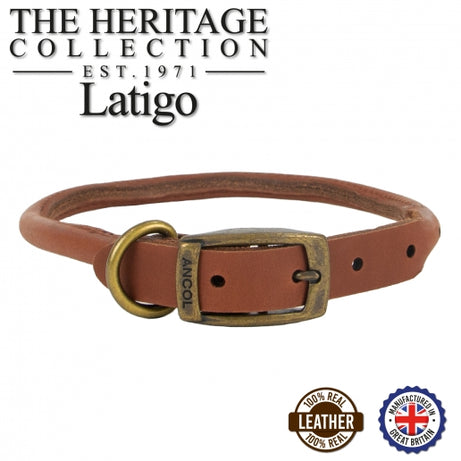 Ancol Round Leather Collar Ancol