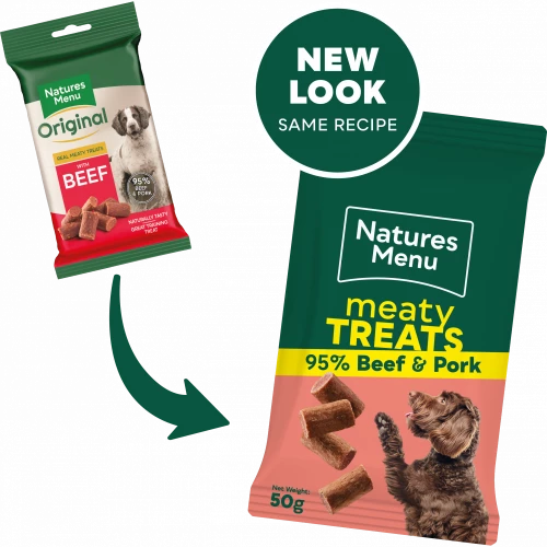 Natures Menu Meaty Treats Dog Treat Natures Menu Beef & Pork 50g