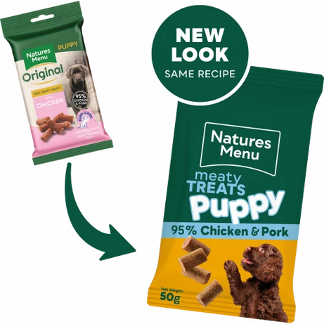 Natures Menu Meaty Treats Dog Treat Natures Menu Puppy 50g