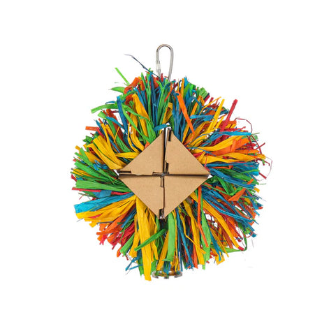 8388 - Rainbow Raffia Bird Toy Sky