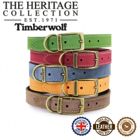 Timberwolf Luxury Leather Collar Ancol