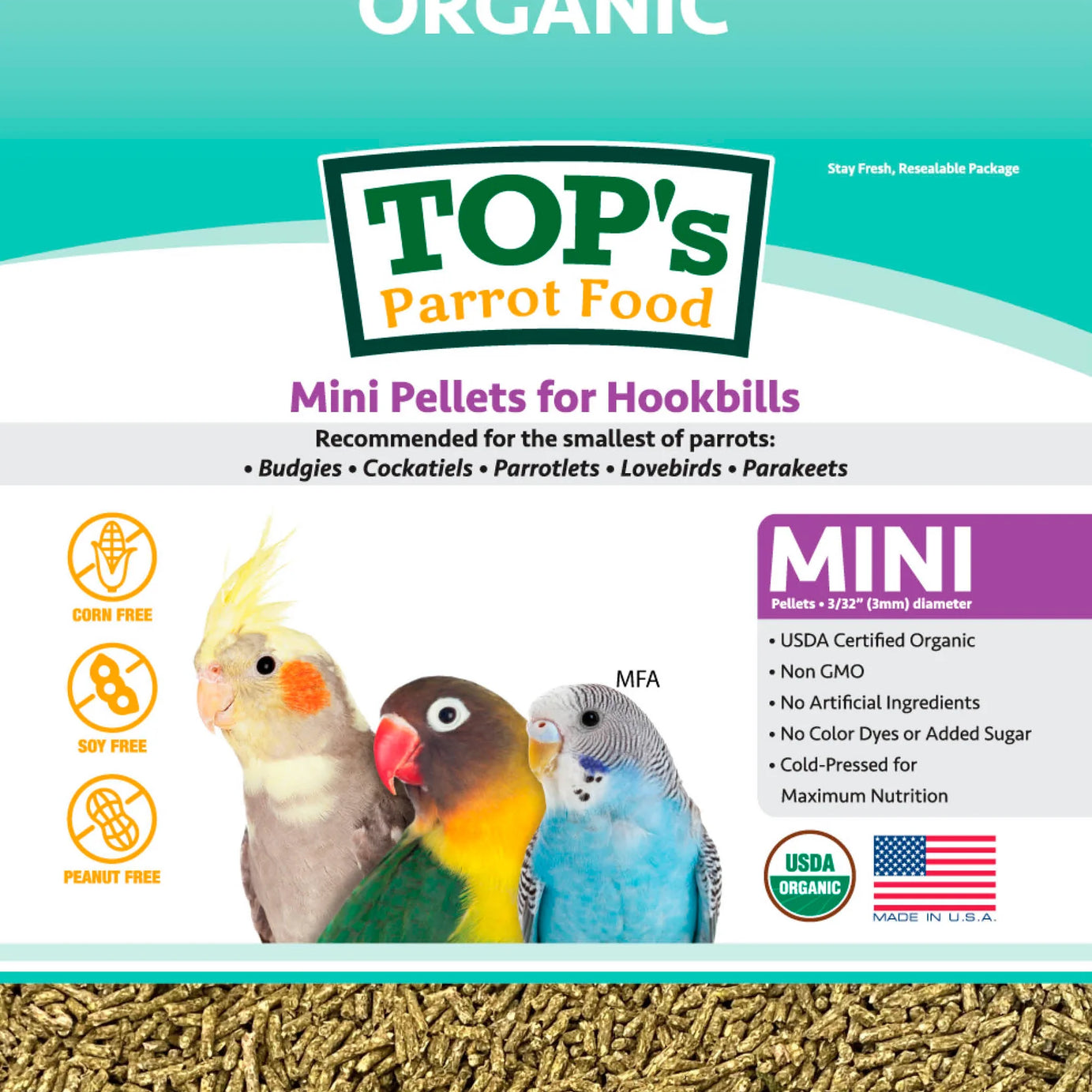 TOP's Mini Pellets Bird feed Tops
