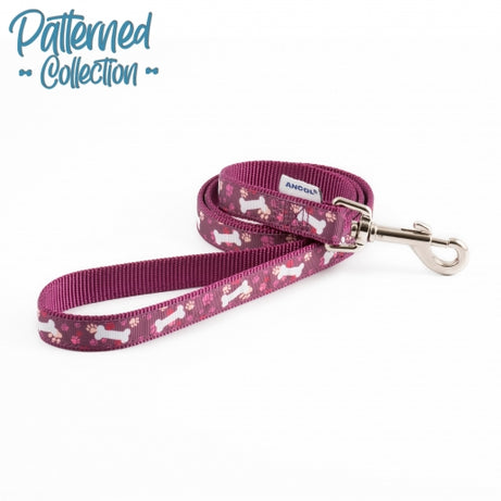 FASHION LEAD PURPLE BONE 100X1.9CM Dog accessories Ancol