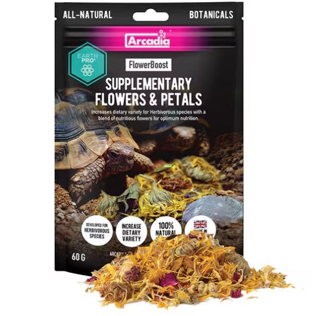 Arcadia Earth Pro FlowerBoost 60g Reptile Food Arcadia
