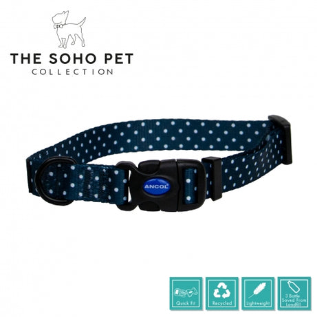 SOHO POLKA DOT COLLAR Dog accessories Ancol