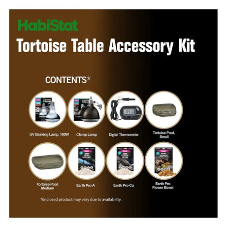 HabiStat Tortoise Table Accessory Kit Reptile Housing HabiStat