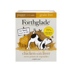 Forthglade Complete Puppy Chicken with Liver Grain Free Wet Food Forthglade
