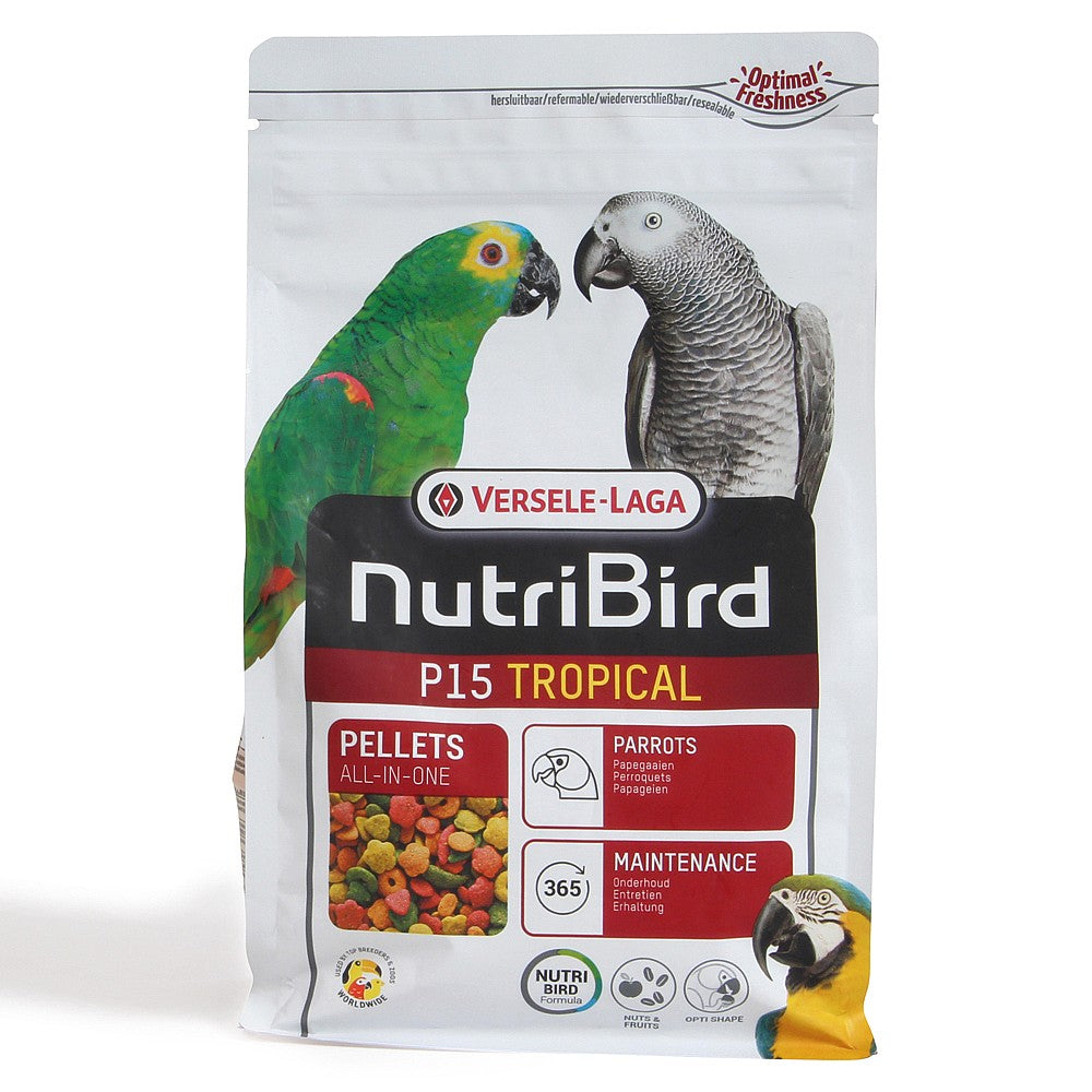 NutriBird P15 Tropical Maintenance Complete Diet Bird feed Versele-laga