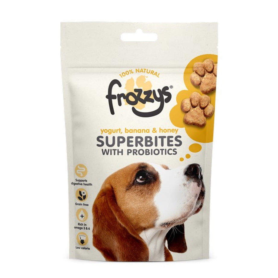 Frozzys Superbites with Probiotics, Yogurt, Banana & Honey Dog Treat Frozzys