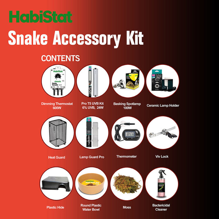 HabiStat Snake Accessory Kit Reptile Housing HabiStat