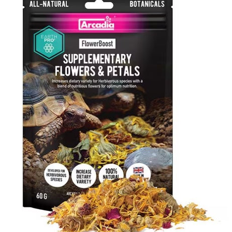 Arcadia Earth Pro FlowerBoost 60g Reptile Food Arcadia
