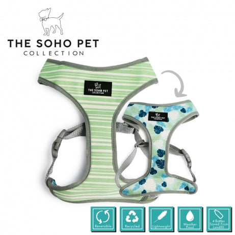 STRIPE/LEAF REVERSIBLE HARNESS Dog accessories Ancol