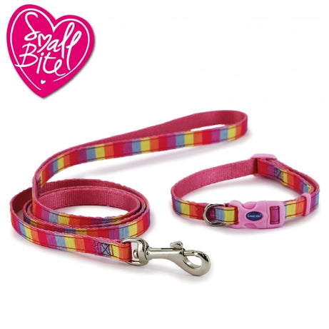 SMALL BITE RAINBOW COLLAR LEAD SET Dog accessories Ancol