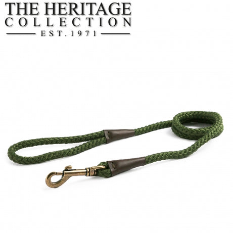 HERITAGE ROPE LEAD GREEN Dog accessories Ancol